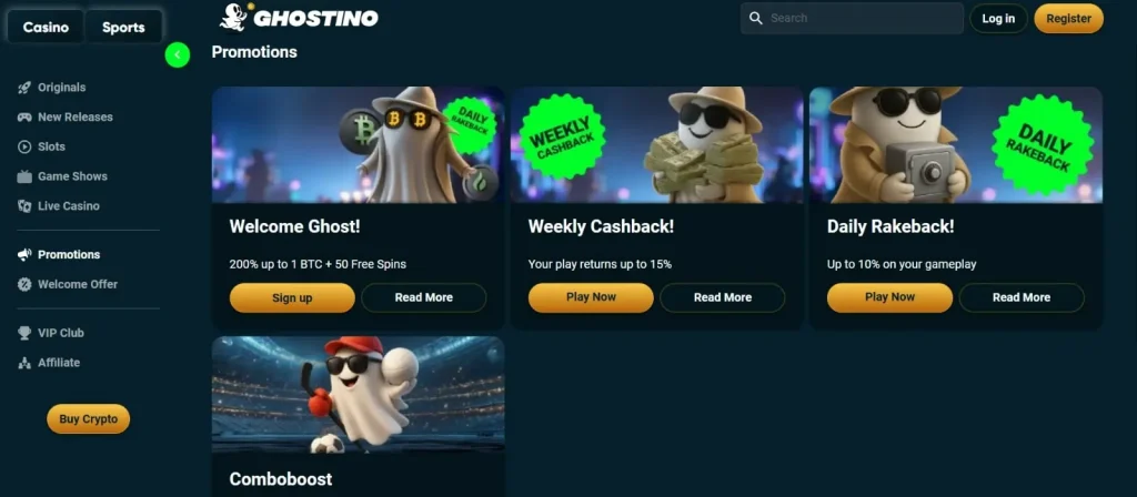 ghostino casino promotions